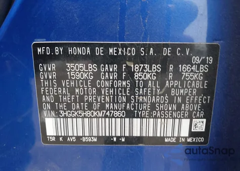 2019 Honda Fit Ex from USA, damaged, VIN 3HGGK5H80KM747860